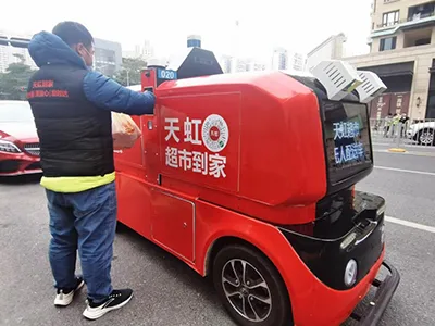 Rainbow Supermarket and Rino.ai Launch Autonomous Delivery Service in Shenzhen